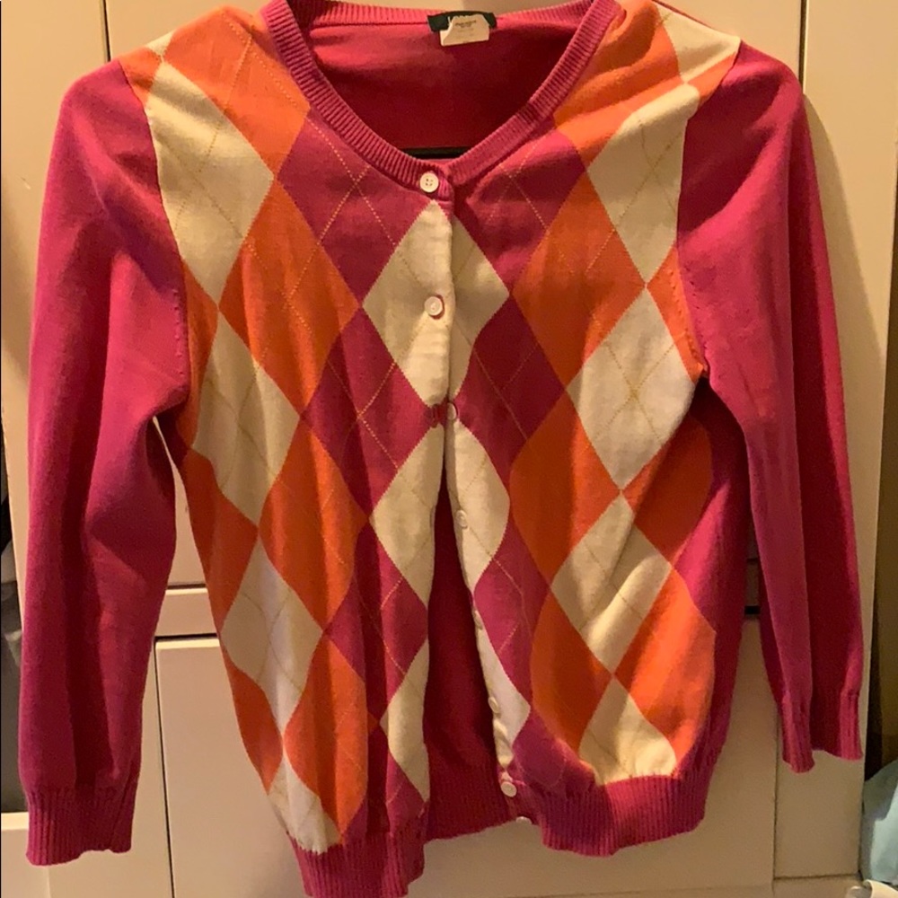 Pink Jcrew cardigan
